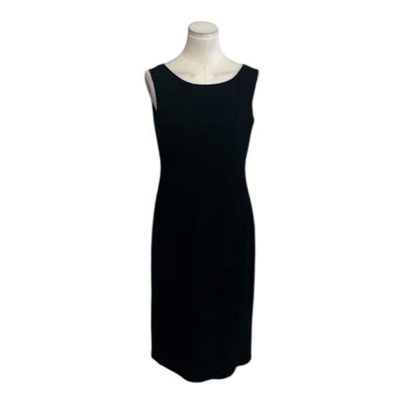 Emanuel Ungaro Midi Sleeveless Black Professional Dress Size 8 42 Designer Work - Picture 2 of 7